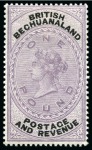 1888 (Jan) Unappropriated Die £1 Lilac & Black mint