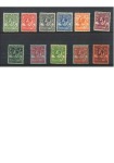 1929-37 Whale and Penguin, complete mint set of 11