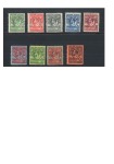 1929-37 Whale and Penguin SPECIMEN set of 11 values,