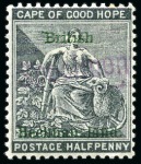 1888 (Dec) 1/2d Grey-Black group incl. double overprint (one vertical) variety