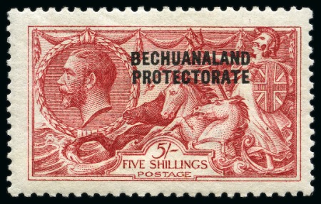 Stamp of Bechuanaland » Bechuanaland Protectorate 1916-19 De La Rue Seahorses mint group