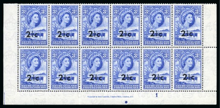 1961 2 1/2c on 3d Bright Ultramarine with "spaced c"