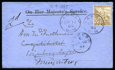 WARREN EXPEDITION: 1885 (Sep 11) Envelope from the Methuen correspondence