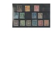 1851-60 Group of 13 stamps including 1851 1cr carmine