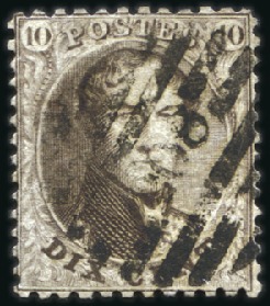 Stamp of Belgium » Belgique. 1863 Médaillons dentelés 12 1/2 : 13 1/2 ST-JOSSE-TEN-NOODE: 10c, 20c et 40c, tous avec obl
