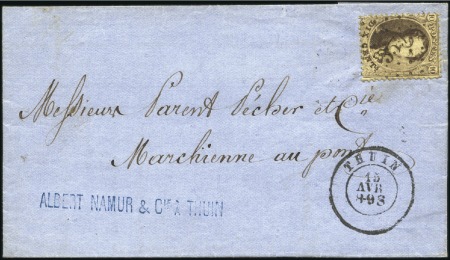 Stamp of Belgium » Belgique. 1863 Médaillons dentelés 12 1/2 : 13 1/2 10c Brun foncé, oblitération losange de points 359