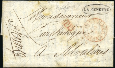 Stamp of Belgium » Belgique. Histoire Postale 1833 (31.3) Lettre de la Virginal pour Malines, ca