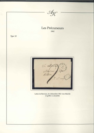 Stamp of Belgium » Belgique. Histoire Postale TYPE 18: Collection de 37 lettres portant des cach