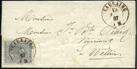Stamp of Belgium » Belgique. Léopold 1er - Nouveau Type - Émission 10c gris perle annulé anormalement par le cachet à