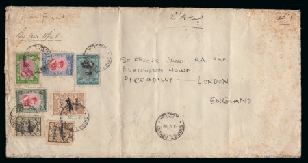 1930 (May 3) Large linen envelope to the UK