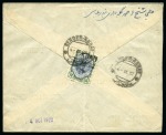 1922 Pair of covers with BENADERS frankings to Europe