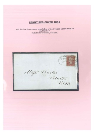 1841-54, Group of 5 covers incl. spoon, Dumfries MC, no.1 in MC, etc.