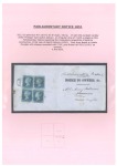 1848-65, Group of three covers incl. Parliamentary Notice with four 1841 2d blues