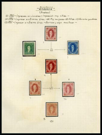 1863-1905, Collection of 263 imperforate and perforated proofs