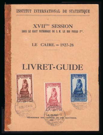 Stamp of Egypt » Commemoratives 1914-1953 1927 Statistical Congress in Cairo, group of three