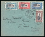 Stamp of Egypt » Commemoratives 1914-1953 1929 Prince Farouk's Birthday, four commercial usages,