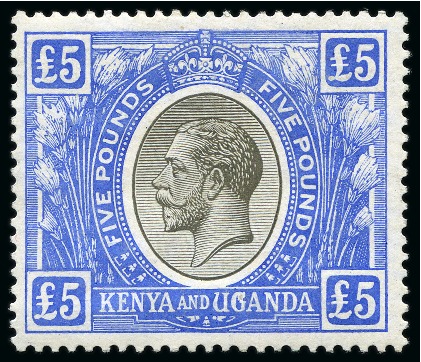 1922-27 £5 Black & Blue mint og