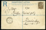 VRYBURG: Collection written up on 15 pages with 80+ stamps and 9 covers/cards
