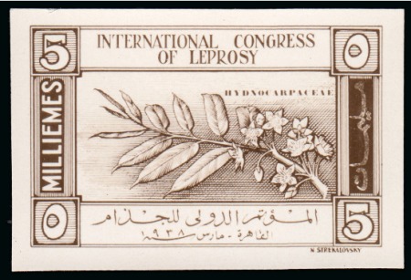 Stamp of Egypt » Commemoratives 1914-1953 1938 International Leprosy Congress, 5m stamp-size