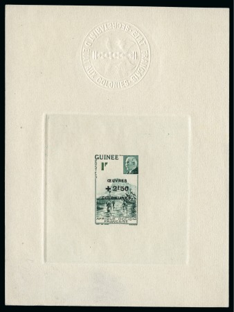 Stamp of Colonies françaises » Colonies Francaise Collections et Lots 1938-1955, Environ 330 épreuves de luxe montées sur pages en