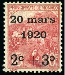 1920 Mariage, les 3 timbres connus avec le deuxième