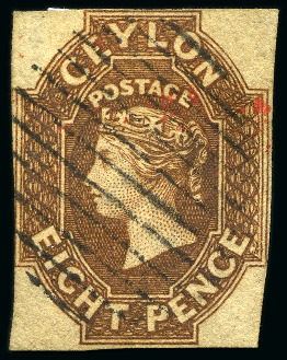Stamp of Ceylon 1857-1935, Valuable chiefly used collection on two