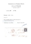 Stamp of France 08.01.1849 20c noir oblitéré par càd St Denis s Seine