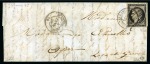 Stamp of France 08.01.1849 20c noir oblitéré par càd St Denis s Seine