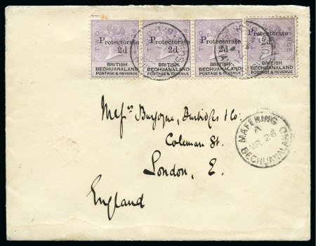 ARTESIA-ZANZIBAR (BECH. PROT.): Collection of cancellations on stamps and covers (70+) written up on 120 album pages