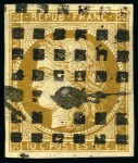 Stamp of France » Type Cérès de 1849-1850 1849, Groupe sur le Cérès 10c avec 4 très beaux