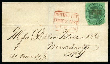 Stamp of United States » Local Stamps 1844 Boyd's City Express, New York, NY, 2c Black on