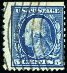 POST-CLASSIC PERIOD MAJOR USA RARITY1914 COMPOUND PERFORATION