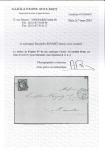 Stamp of France 1849 1F carmin-brun sur lettre de Paris 05.04.1851