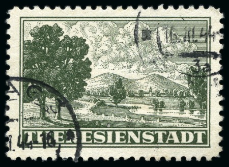 Stamp of Germany » Bohemia and Moravia » Theresienstadt GERMAN EMPIRE THERESIENSTADT Zulassungsmarke, gestplt.