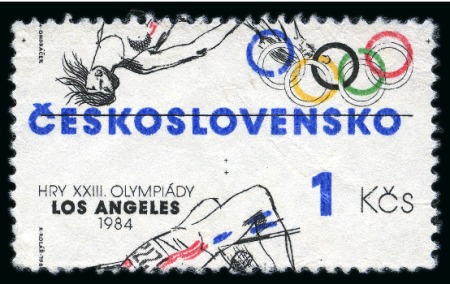Stamp of Czechoslovakia CZECHOSLOVAKIA - OLYMPIC GAMES - OLYMPICS 1984 Unissued 1Kc for Los Angeles Games