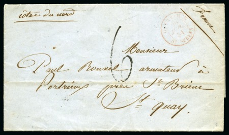 1851 (23.06) Letter dated La Cremaillere Harbour to