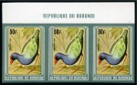 1980 Birds, complete set of six imperforate values