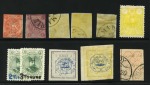 1876-1918, Small group of 11 stamps incl. 5 Lions (mixed