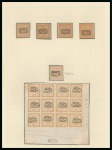 1902 Typeset Issues: An attractive old-time collection of the Provisoire handstamps