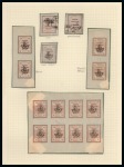 1906 Provisional Typeset Issues: An attractive old-time collection of the Provisoire handstamps 