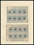 1906 Provisional Typeset Issues: An attractive old-time collection of the Provisoire handstamps 