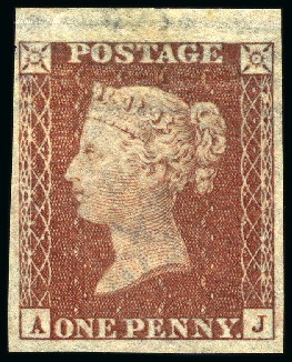 Stamp of Great Britain » 1854-70 Perforated Line Engraved 1854-57 1d Red wmk large crown die II imperf. imprimatur,