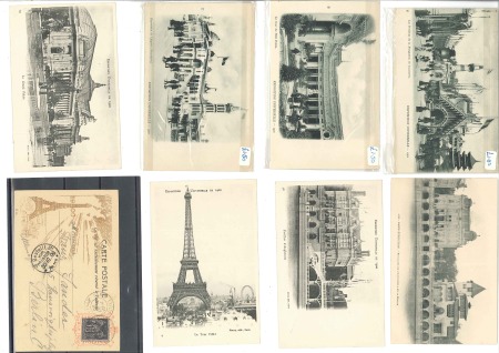 Stamp of France Paris Exposition group of 24 postcards (21 unused 