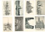Paris Exposition group of 24 postcards (21 unused 