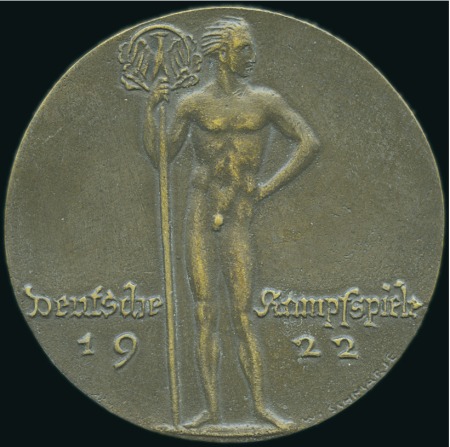 Stamp of Olympics 1922 Deutsche Kampfspiele, Berlin. Bronze Winner's