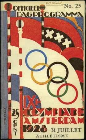 Stamp of Olympics 1928 Amsterdam: Official Programme No.25 July 31, 
