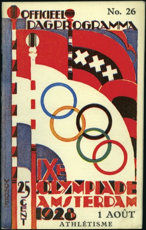 Stamp of Olympics 1928 Amsterdam: Official Programme No.26 August 1,