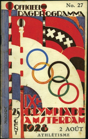 Stamp of Olympics 1928 Amsterdam: Official Programme No.27 August 2,