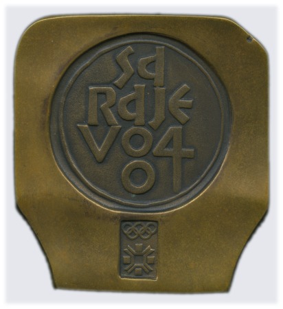 Participation Medal, 86x78mm, bronze, by N. Mitric