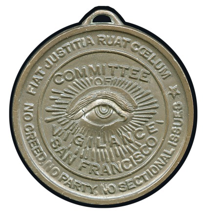 Vigilance Committee San Francisco medal, 67mm, cas